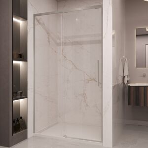 Душевая дверь Vincea Стелла (Stella) VDS-1ST120CLBN 120x200 см, профиль никель. Размер регулировки 1180-1200 мм
