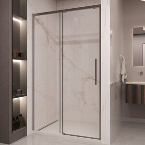 Душевая дверь Vincea Стелла (Stella) VDS-1ST150CLGM 150x200 см, профиль вороненая сталь. Размер регулировки 1480-1500 мм