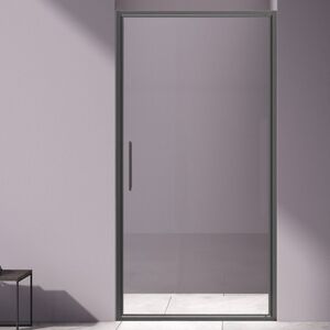 Душевая дверь Vincea Слим 8 (Slim 8mm) VDP-4SL100CLGM 100x195 см, профиль вороненая сталь. Размер регулировки 980-1010 мм