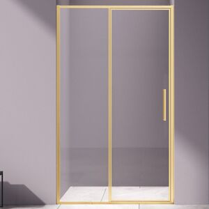 Душевая дверь Vincea Слим 8 (Slim 8mm) VDP-4SL120CLG 120x195 см, профиль золото матовое. Размер регулировки 1180-1210 мм