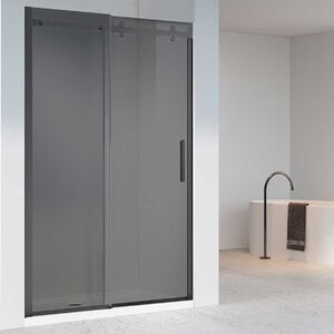 Душевая дверь Vincea Комо-Н (Como-N) VDS-4CN160CGB 160x195 см, профиль черный матовый. Размер регулировки 1590-1610 мм