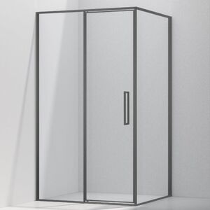Душевой уголок Vincea Слим 8 (Slim 8mm) VSR-4SLP9012CLGM, 1200*900, вороненая сталь, стекло прозрачное