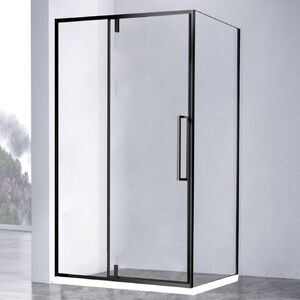 Душевой уголок Vincea Слим-Н (Slim-N) VSR-4SNP9010CLB, 1000*900, черный, стекло прозрачное