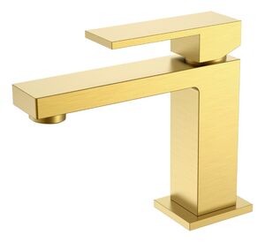 Смеситель для раковины Boheme Qubic Matt Gold 471-MG