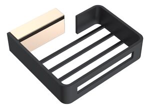 Полочка решетка Boheme Q 10959-G-B черный матовый с золотом