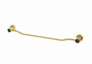 Держатель для полотенца ROYALE CRISTAL BLACK GOLD Boheme 10922-G-B