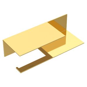 Держатель для туалетной бумаги c полкой Qubic Gold Boheme 10721-2-G