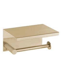 Держатель для туалетной бумаги с крышкой Boheme Uno Matt Gold 10971-MG