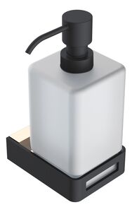 Диспенсер Boheme Q 10957-G-B черный матовый с золотом
