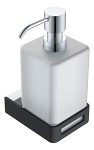 Диспенсер Boheme Q 10957-CR-B черный матовый с хромом