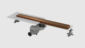 Душевой лоток Boheme Premium Linear 60см, нерж.сталь BRUSHED BRONZE