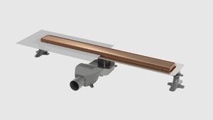 Душевой лоток Boheme Premium Linear 60см, нерж.сталь COPPER BRUSHED
