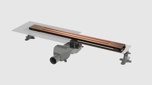 Душевой лоток Boheme Premium Trendy 60см, нерж.сталь COPPER BRUSHED