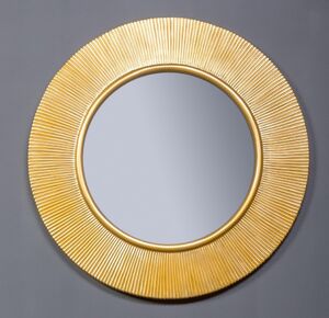 Зеркало Armadi Art NeoArt Shine золото, диаметр 82 см с подсветкой
