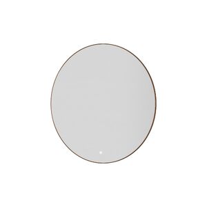 Зеркало Boheme круглое c мет. рамой, подсветка, сенсор, антизапотевание, 80см BRUSHED BRONZE 545-80-BRB