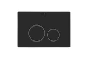 Клавиша смыва Boheme для инсталляции Geberit 300 BLACK ультраплоская 649-B