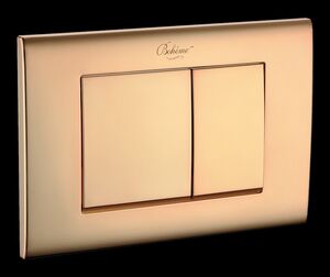 Клавиша смыва Boheme для инсталляции Geberit 300 GOLD, глянец, квадратная 655