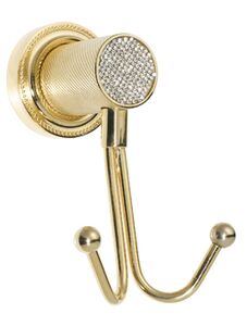 Крючок двойной Boheme Royal Cristal 10926-G золото