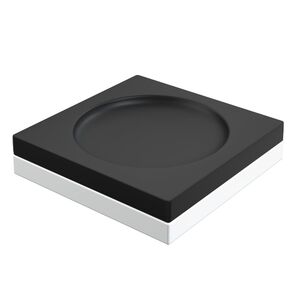 Мыльница квадратная Qubic Black Boheme 10960-B