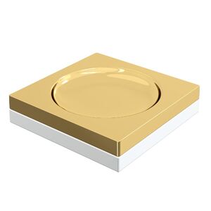 Мыльница квадратная Qubic золото Boheme 10960-G