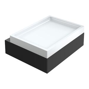 Мыльница настенная Qubic Matt Black Boheme 10723-B