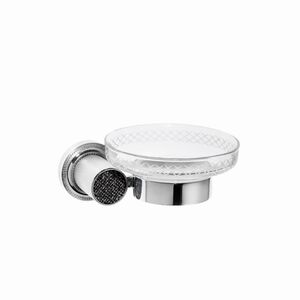 Мыльница настенная ROYALE CRISTAL BLACK ХРОМ Boheme 10923-CR-B