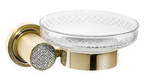 Мыльница настенная Boheme Royal Cristal 10923-G золото