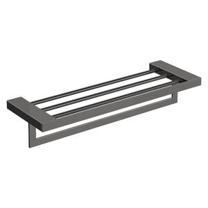 Полка для полотенец Qubic Shine Gun Metal Boheme 10737-SGM
