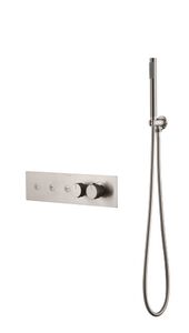 Смеситель Boheme FUSION TERMO с ручным душем NICKEL BRUSH 131-SYS-NB цвет никель