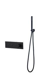 Смеситель Boheme FUSION с ручным душем BLACK 130-SYS-B цвет черный матовый