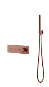 Смеситель Boheme FUSION с ручным душем BRUSHED BRONZE 130-SYS-BRB цвет бронза