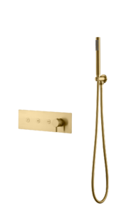 Смеситель Boheme FUSION с ручным душем MAT GOLD 130-SYS-MG цвет матовое золото