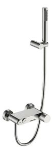 Смеситель для ванны Boheme STICK 123-NB Nikel Brush с ручкой DIAMOND