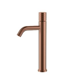 Смеситель Boheme STICK для раковины выс. COPPER BRUSHED DIAMOND 122-CB цвет медь