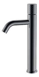 Смеситель Boheme STICK 122-SGM Shine Gun Metal высокий с ручкой DIAMOND