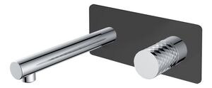 Смеситель Boheme STICK из стены BLACK DIAMOND CHROME 125-BCR