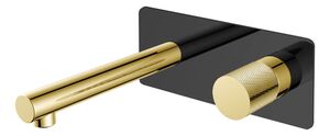 Смеситель Boheme STICK из стены BLACK TOUCH GOLD 125-BG.2