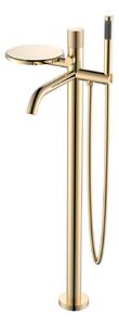 Смеситель Boheme STICK 129-GG.2 для ванны напольный GOLD c ручкой TOUCH