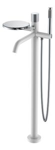 Смеситель Boheme STICK напольный WHITE TOUCH CHROME 129-WCR.2 цвет белый глянец