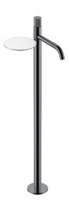 Смеситель Boheme STICK напольный для раковины SHINE GUN METAL LINEA 120-SGM.3 цвет вороненая сталь