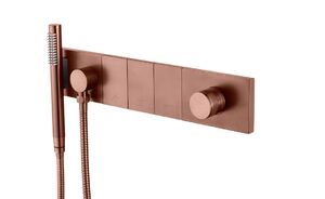 Смеситель Boheme ZODIAC с ручным душем BRUSHED BRONZE 132-SYS-BRB цвет бронза