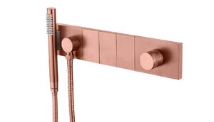 Смеситель Boheme ZODIAC с ручным душем COPPER BRUSHED 132-SYS-CB цвет медь