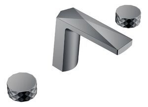 Смеситель Boheme врезной на 3отв. VENTURO Shine Gun Metall, ручка DIAMOND 150-SGM-DIAMOND цвет вороненая сталь