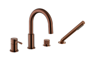 Смеситель Boheme врезной на борт ванны UNO Brushed Bronze 460-BRB цвет бронза