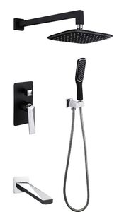 Душевая система Boheme Venturo 374-B-2 чёрный-хром скрытого монтажа