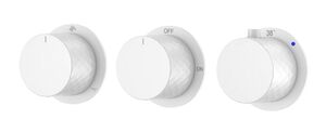 Смеситель Boheme встроенный с термостатом STICK DIAMOND MATT WHITE 3-проходной 124-T-3-MW.1 цвет белый матовый