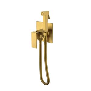 Смеситель гигиенический Boheme Qubic Bronze 477-BR
