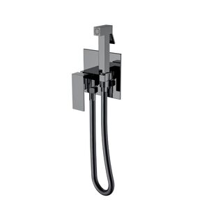 Смеситель гигиенический Boheme Qubic Shinny Gun Metal 477-SGM