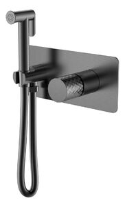 Смеситель Boheme гигиенический STICK Gun Metal c ручкой DIAMOND 127-GM цвет вороненая сталь