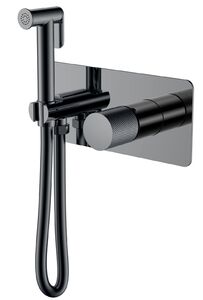 Гигиенический душ со смесителем Boheme Stick 127-SGM.2 Shine Gun Metal c ручкой TOUCH